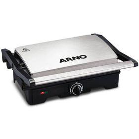 Sanduicheira Grill Arno Dual Inox Gnox Inox/Preto 220V