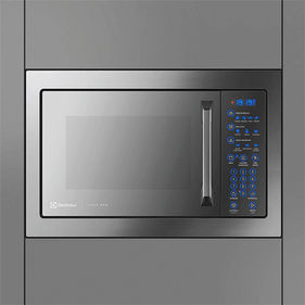 Micro-ondas de Embutir Electrolux 34L MX43T Home Pro Grill Painel Blue Touch