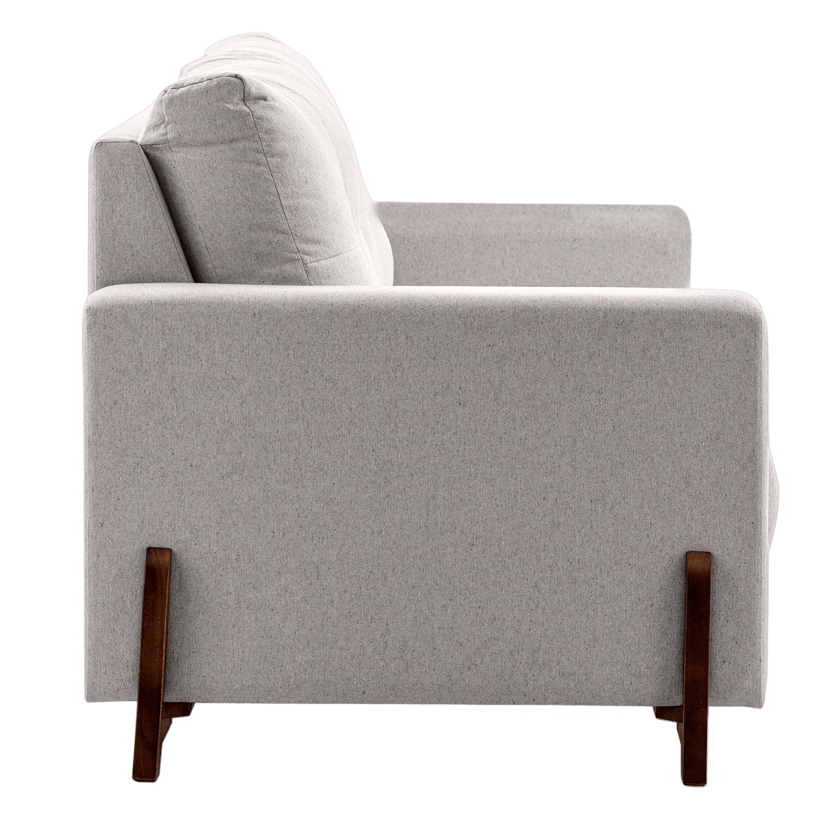 Sofá Herval 3 Lugares MH4229 227cm com Pés em Madeira Lojas Unilar