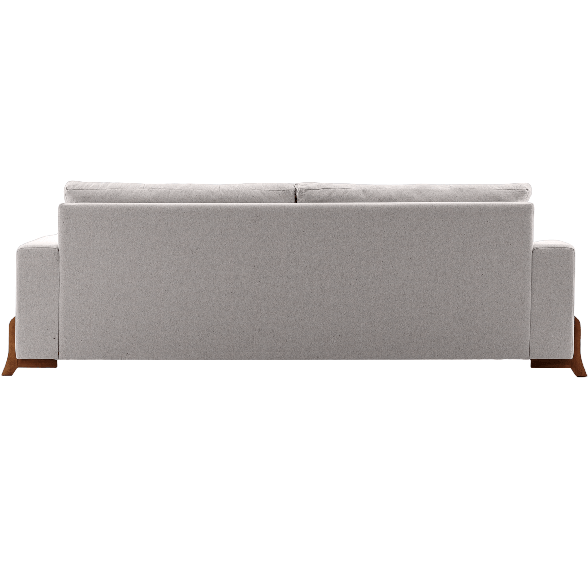 Sofá Herval 3 Lugares MH4229 227cm com Pés em Madeira Lojas Unilar