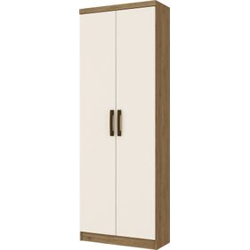 Armário Multiuso Margarida Henn 2 Portas 61cm Rústico/Offwhite