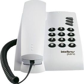 Telefone com Fio Intelbras Pleno Cinza Ártico