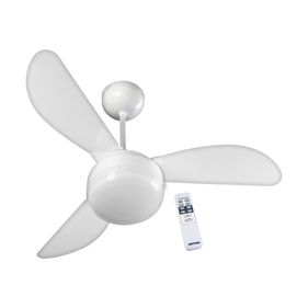 Ventilador de Teto Ventisol Fenix Com Controle Remoto Branco 220V