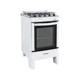 Fogão Ágata 4 Bocas Esmaltec Acendimento Automático Branco Bivolt