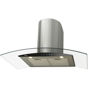 Coifa Fischer Talent 90Cm de Parede Vidro Touch Digital 16740-17897 Inox Escovado 220V