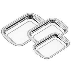 Jogo de Assadeiras Tramontina 3 Peças Aço Inox - Outlet