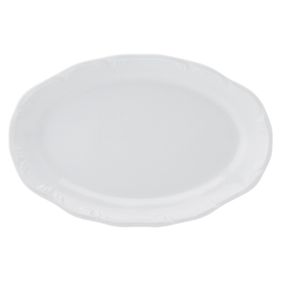 Travessa Rasa Schmidt Pomerode 36cm 1ª Linha Branco