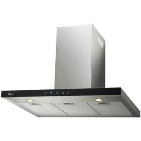 Coifa Fischer Infinity 90cm de Parede Painel Digital com Vidro Preto 19902-22550 Aço Inox Escovado 220V