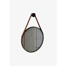 Espelho Redondo Onix Rudnick 50cm com Alça - Outlet