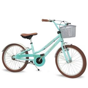 Bicicleta Nathor Aro 20 Antonella Teen com Cestinha Verde Água - Outlet
