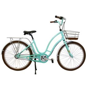 Bicicleta Nathor Aro 26 Retrô Feminina Antonella Verde Acqua - Outlet