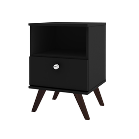 Mesa de Cabeceira RT3019 Movelbento 1 Gaveta Preto - Outlet
