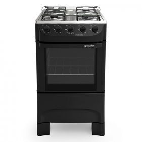 Fogão 4 Bocas Mueller Moderatto G6 Acendimento Manual 601230018 Preto Fosco