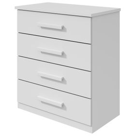 Cômoda Baião Plus Lopas 4 Gavetas Branco