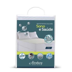 Protetor de Colchão King Sono & Saúde Impermeável Altenburg Branco