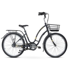 Bicicleta Nathor Aro 26 Retrô Anthon 3 Velocidades Grafite - Outlet