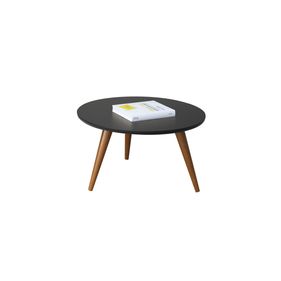 Mesa Centro Sorelle HB Móveis Redonda 60cm Preto - Outlet