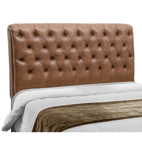 Cabeceira Casal Paris JS Móveis 140cm com Captone Facto Whisky