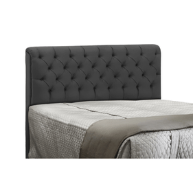 Cabeceira Queen Paris JS Móveis 160cm com Captone Veludo Chumbo