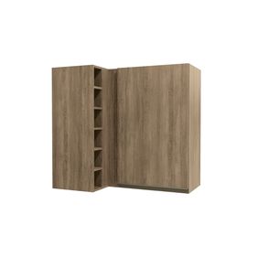 Armário Aéreo de Canto Reto para Cozinha Maxx G768 Kappesberg 1 Porta 98cm Nogal