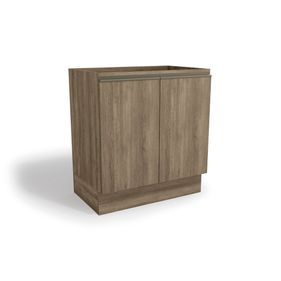 Armário Balcão de Cozinha Maxx G744 Kappesberg 2 Portas 80cm Nogal