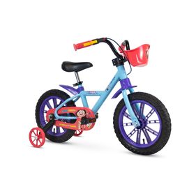 Bicicleta Nathor Aro 14 Feminina Show da Luna Freio a Disco Traseiro com Cestinha