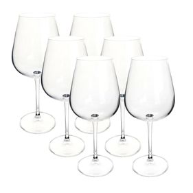 Jogo de 6 Taças para Água em Cristal Ecológico 670ml Transparente