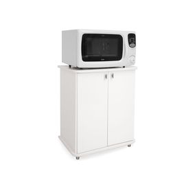 Armário Balcão Movelbento 2 Portas com Tampo para Forno ASM155 Branco