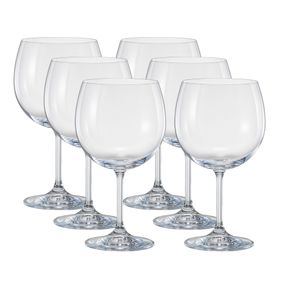 Jogo de 6 Taças Anna Full-Fit em Cristal Ecológico 600ml