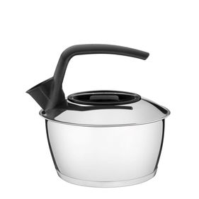 Chaleira Tramontina 1,5L Fundo Triplo e Cabo Preto Inox