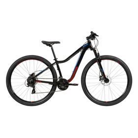 Bicicleta Evora Alumínio Caloi Aro 29 Quadro P Freio a Disco Hidráulico Suspensão Dianteira 24 Velocidades Preto