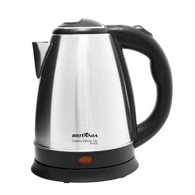 Chaleira Elétrica Britânia 1,8L BCH02PI Inox/Preto 220V