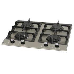 Cooktop à Gás Fischer 4 Bocas Platinium Prime Trempe em Ferro Fundido 20874-51521 Bivolt