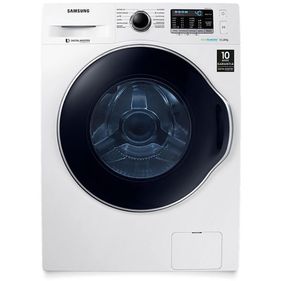 Lavadora de Roupas Samsung 11Kg Ecobubble WW11K6800 Cesto Inox Branco 220V