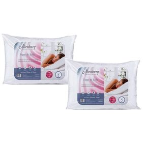 Conjunto com 2 Travesseiros Toque de Seda Altenburg 50x70 Branco - Outlet