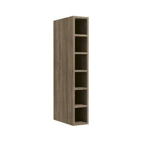 Armário Aéreo de Cozinha Maxx G760 Kappesberg Nicho Garrafeiro 15cm Nogal