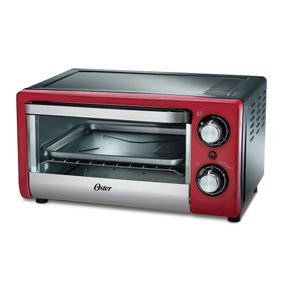 Forno de Mesa Elétrico Oster 10L Compact Vermelho 220V