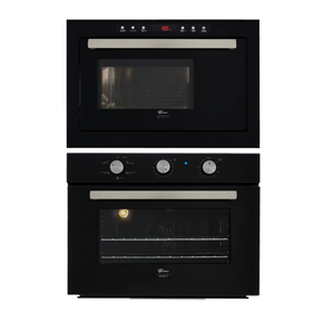 Kit Fischer Infinity de Embutir Forno Elétrico 50 Litros +Micro-ondas 25 Litros Preto 220V