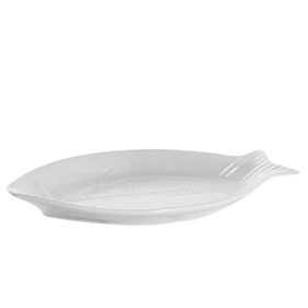 Travessa Rasa para Peixe Brinox 28cm Haus Concept Branco - Outlet