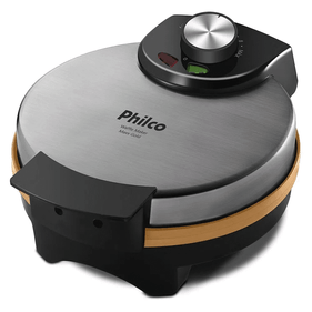 Waffle Philco Maker Maxx Gold 11 Níves de Temperatura PWM02PG Preto/Inox 220V