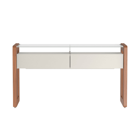 Aparador Bristol Província 144cm com 2 Gavetas Off White Fosco/Natural - Outlet