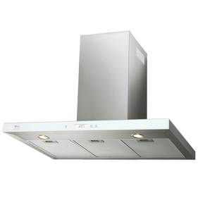 Coifa Fischer Infinity 90cm de Parede Painel Digital com Vidro Branco 19902-22552 Inox Escovado 220V