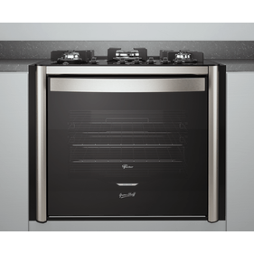Fogão 5 Bocas Fischer de Embutir Gran Cheff Tripla Chama Mesa de Vidro com Dourador 28550