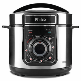 Panela de Pressão Elétrica Philco Multifuncional PPP02 5L Inox 220V
