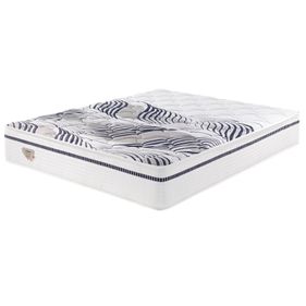 Colchão Multi Support Ecoflex Queen 158x198x31cm Molas Miracoil Branco/Azul