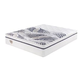 Colchão Multi Support Casal Ecoflex 138x188x31cm Molas Miracoil Branco e Azul - Outlet