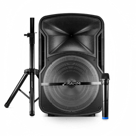 Kit Caixa Amplificada Frahm CMF 15 Wireless Connect Multiuso USB, P2, RCA, Bluetooth Preto