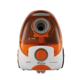 Aspirador de Pó Philco Filtro Hepa PAS1690 Branco/Laranja 220V