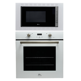 Kit Fischer de Embutir Forno Elétrico 82 Litros Infinity+Micro-ondas 25 Litros Fit Line Branco 220V