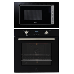Kit Fischer de Embutir Forno Elétrico 82 Litros Infinity+Micro-ondas 25 Litros Fit Line Preto 220V